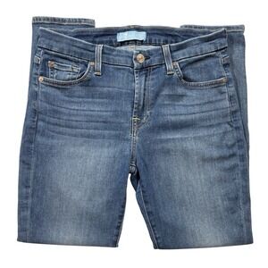 Seven 7 For All Mankind Jeans Womens Size 30x26 Straight Leg Denim Blair -402
